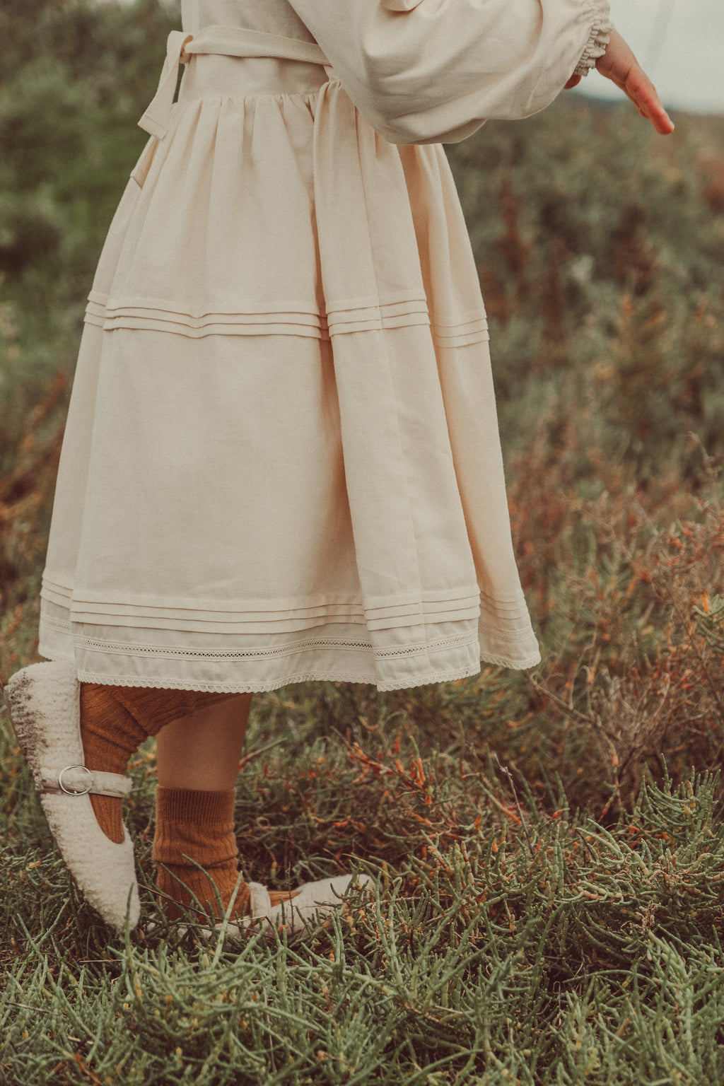 Bianca Midi Dress Ecru