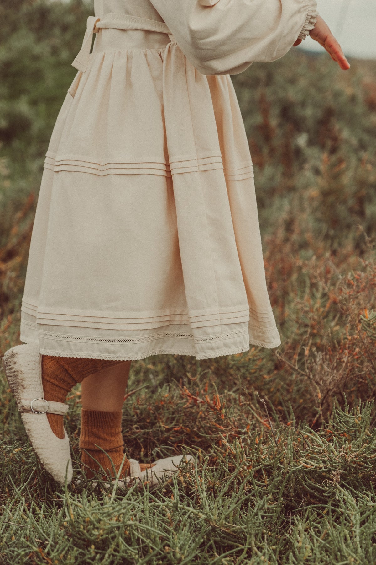 Bianca Midi Dress Ecru