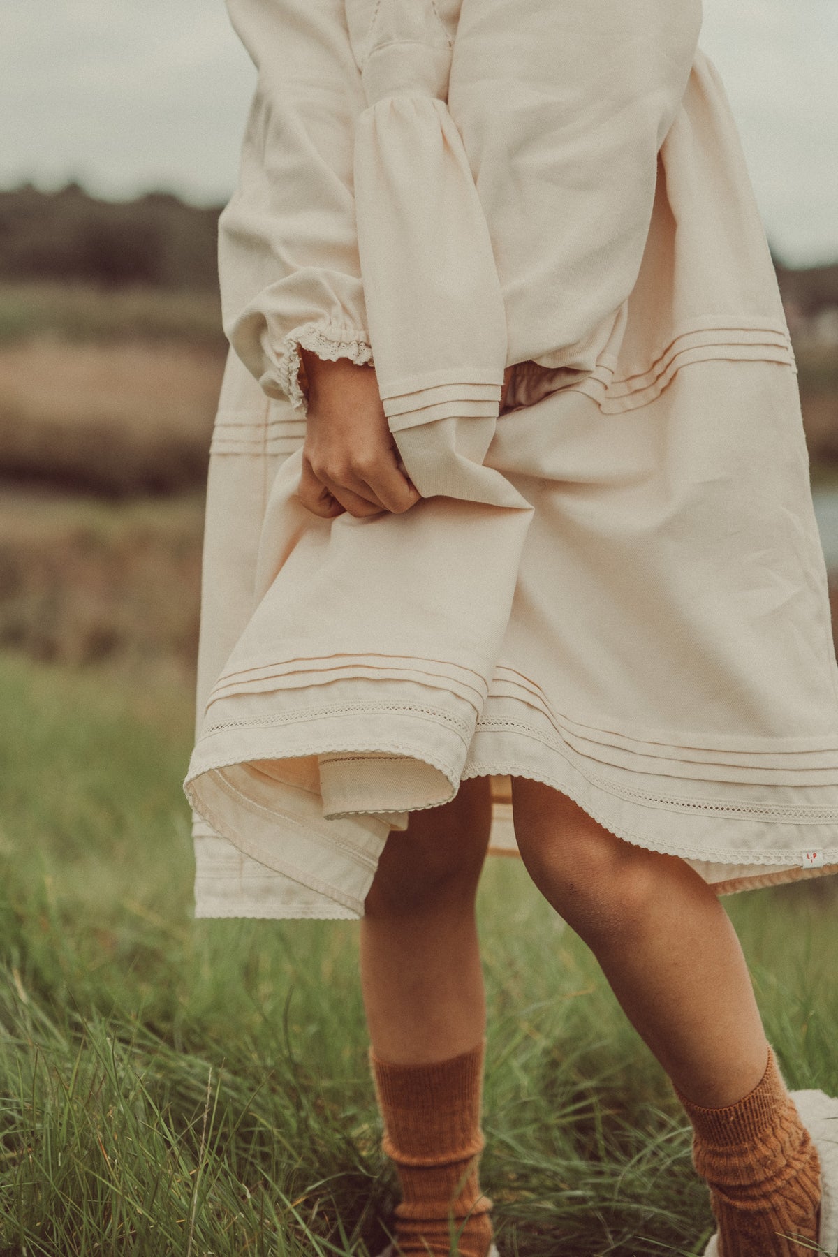 Bianca Midi Dress Ecru