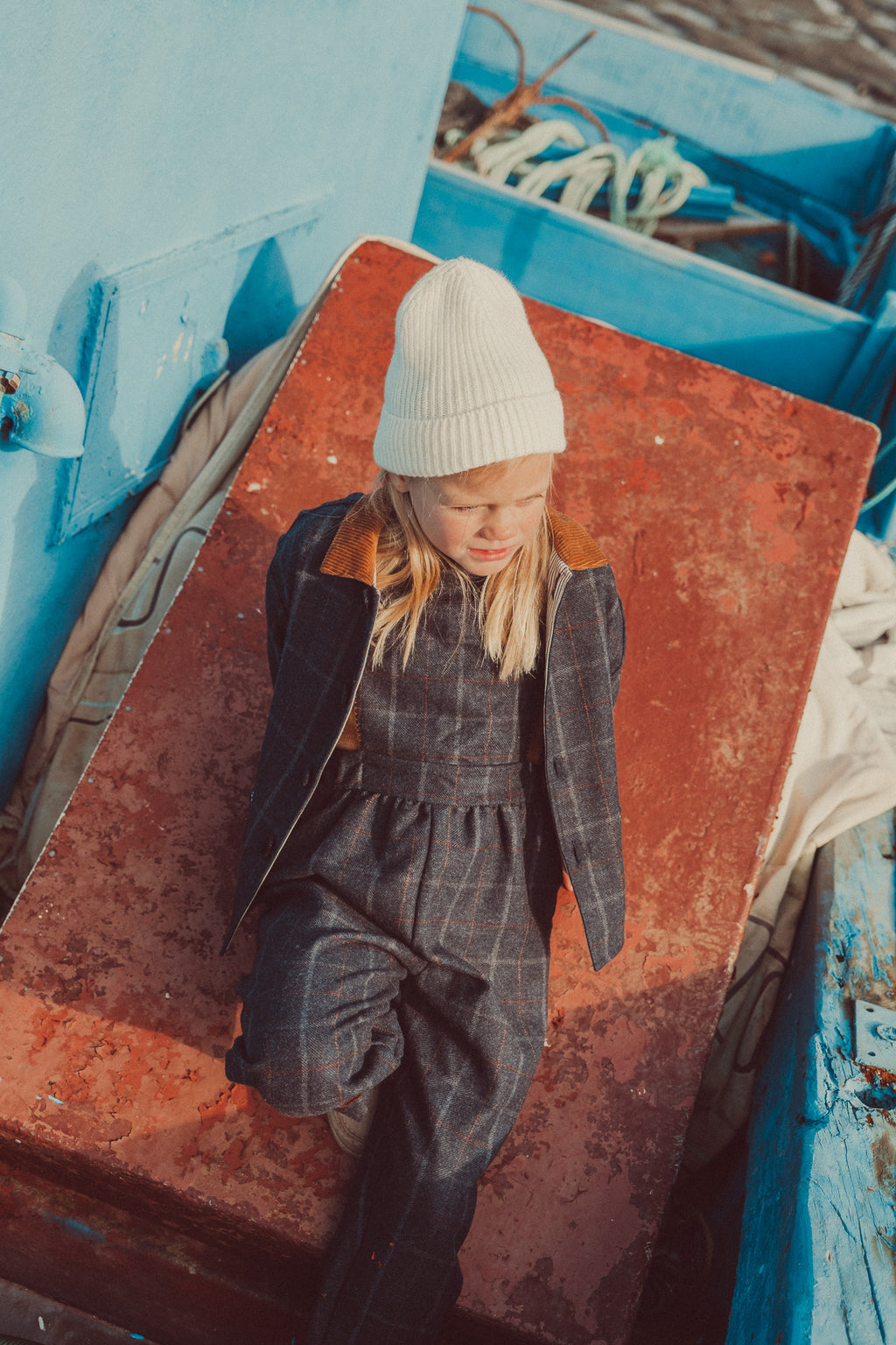 Fausto Jacket Navy Tartan