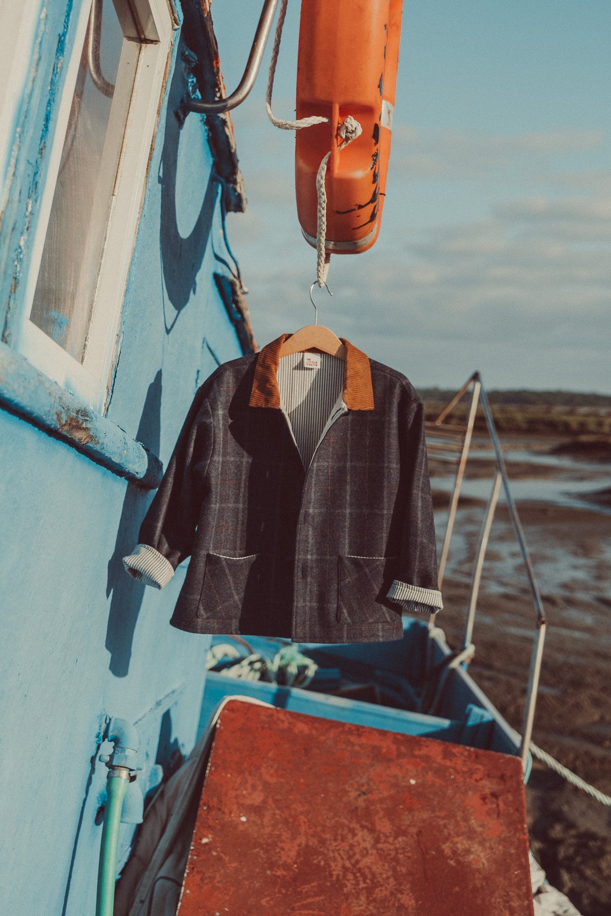 Fausto Jacket Navy Tartan