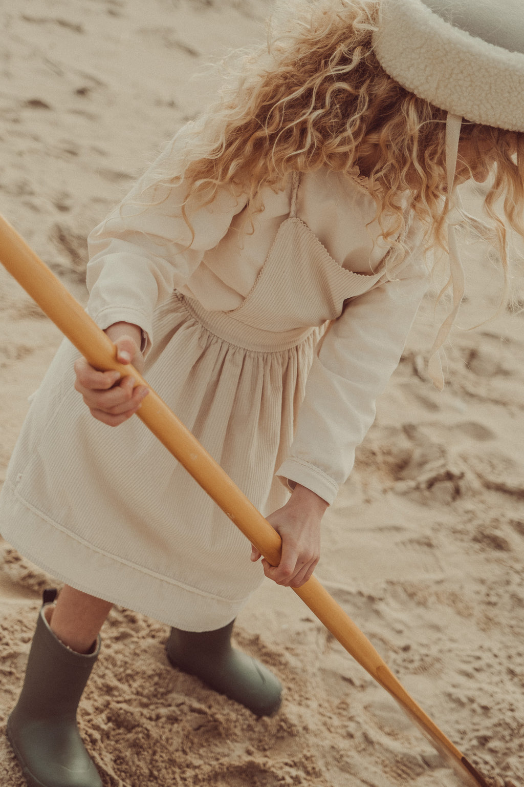 Eva Midi Dress Ecru