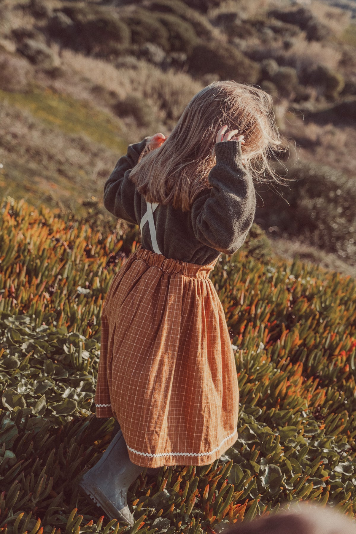 Mimi Midi Dress Amber Checks