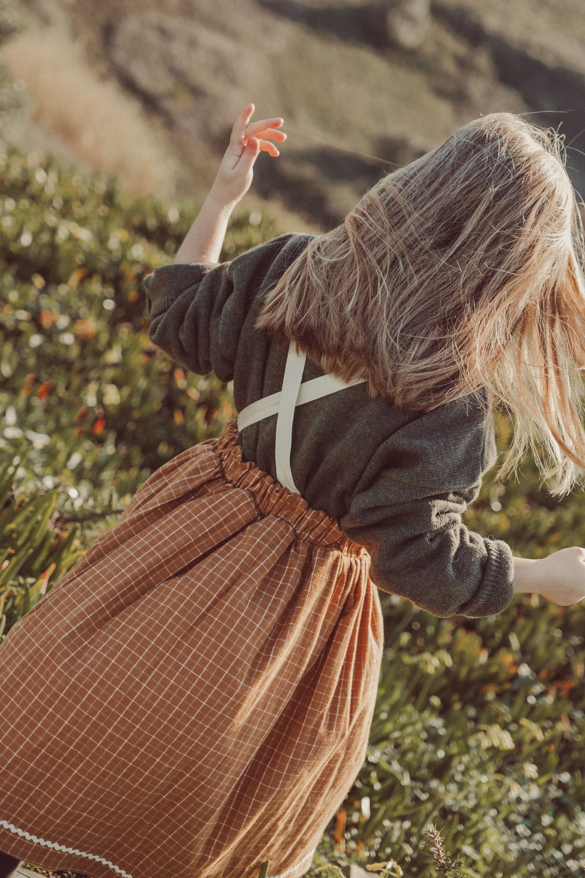 Mimi Midi Dress Amber Checks
