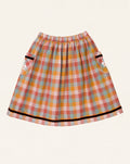 Amália Midi Skirt Mixed Checks