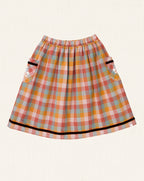 Amália Midi Skirt Mixed Checks