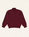 Carmen Fine Wool Turtleneck Sweater Granate