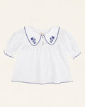 Sophia Blouse 3/4 Sleeves - Royal Blue