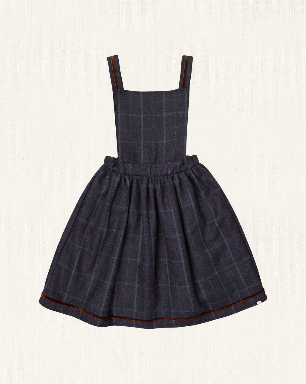 Carlota Dress Navy Tartan