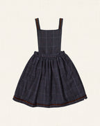 Carlota Dress Navy Tartan