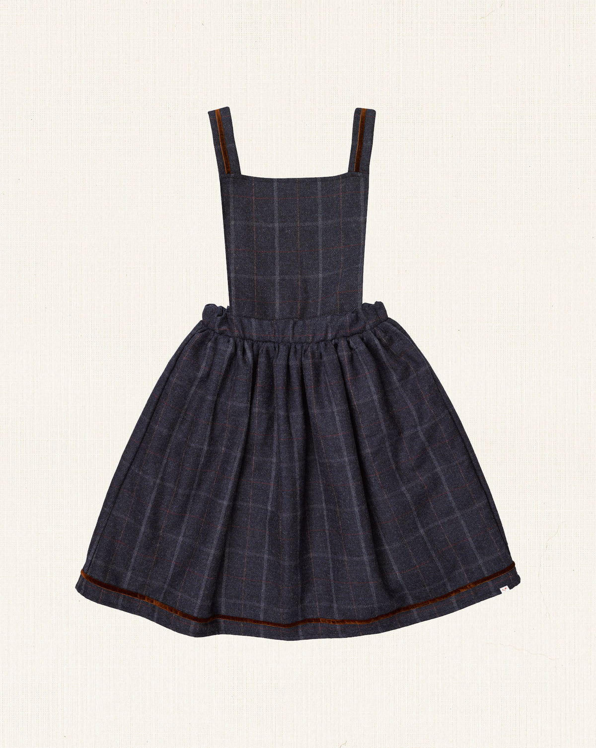 Carlota Dress Navy Tartan