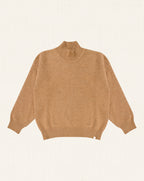 Carmen Fine Wool Turtleneck Sweater Caramel