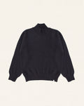 Carmen Fine Wool Turtleneck Sweater Navy
