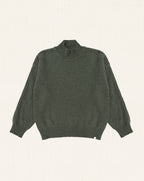 Carmen Fine Wool Turtleneck Sweater Green