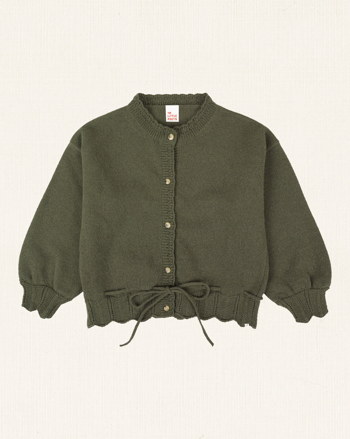 Cloe Fine Wool Cardigan Green