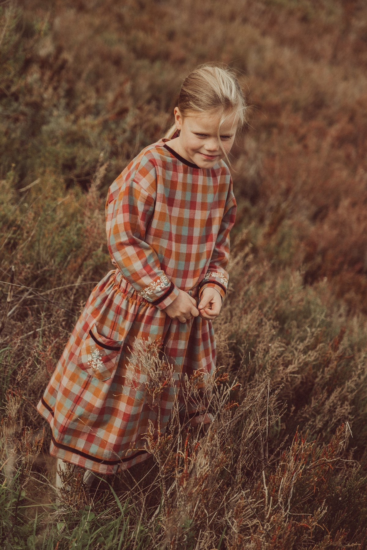 Elise Blouse Mixed Checks