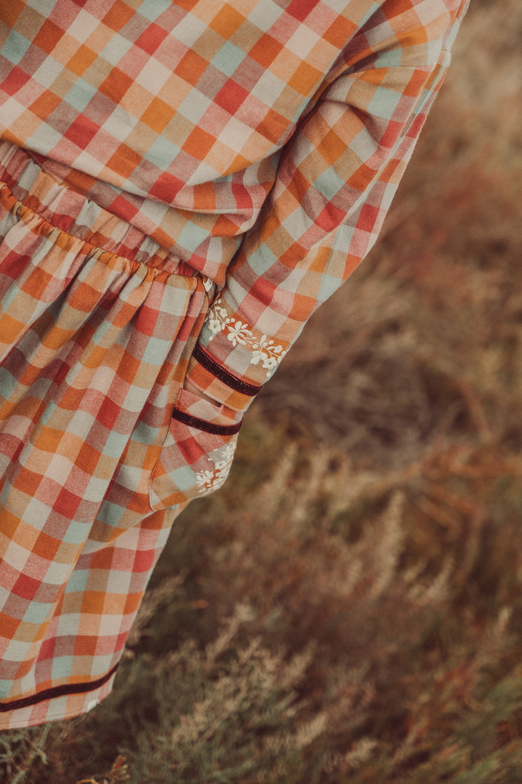 Elise Blouse Mixed Checks