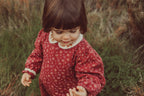 Lara Romper Granate Flowers