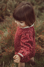 Lara Romper Granate Flowers