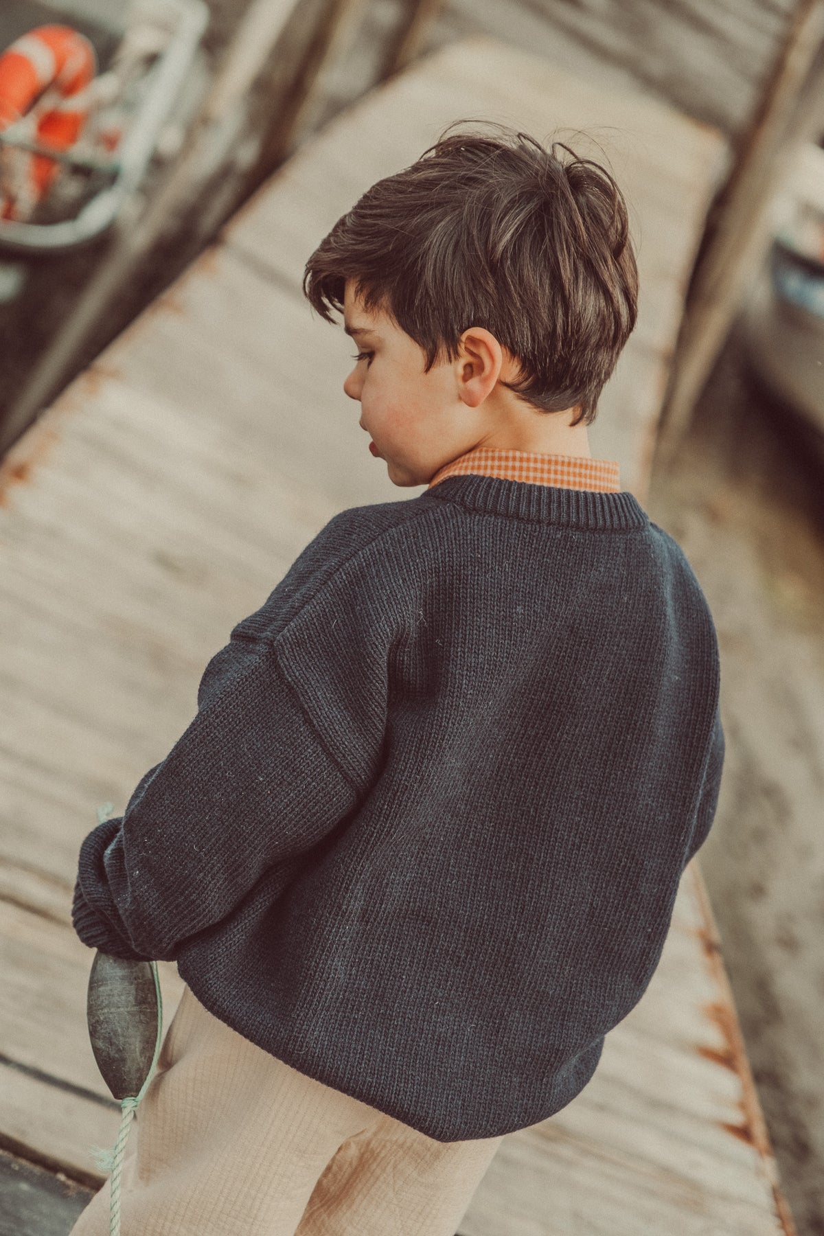 Artur Wool Sweater Navy