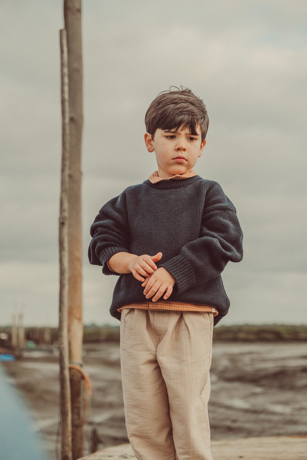 Artur Wool Sweater Navy
