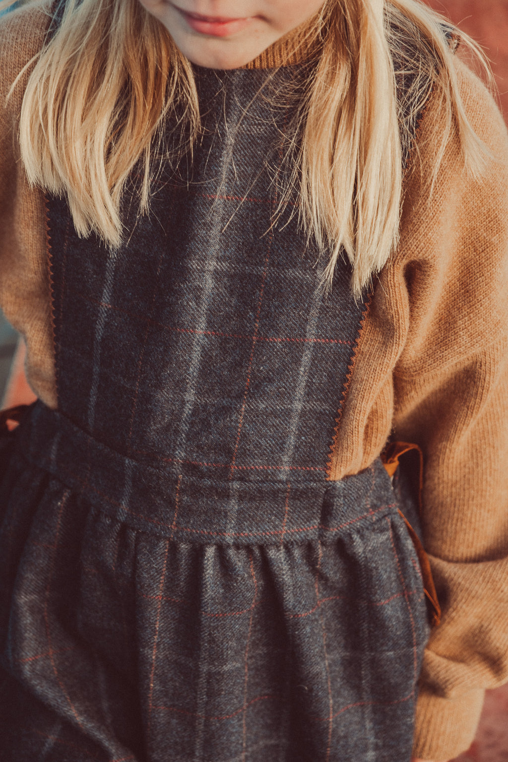 Carmen Fine Wool Turtleneck Sweater Caramel