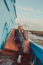 Constança Overall Navy Tartan