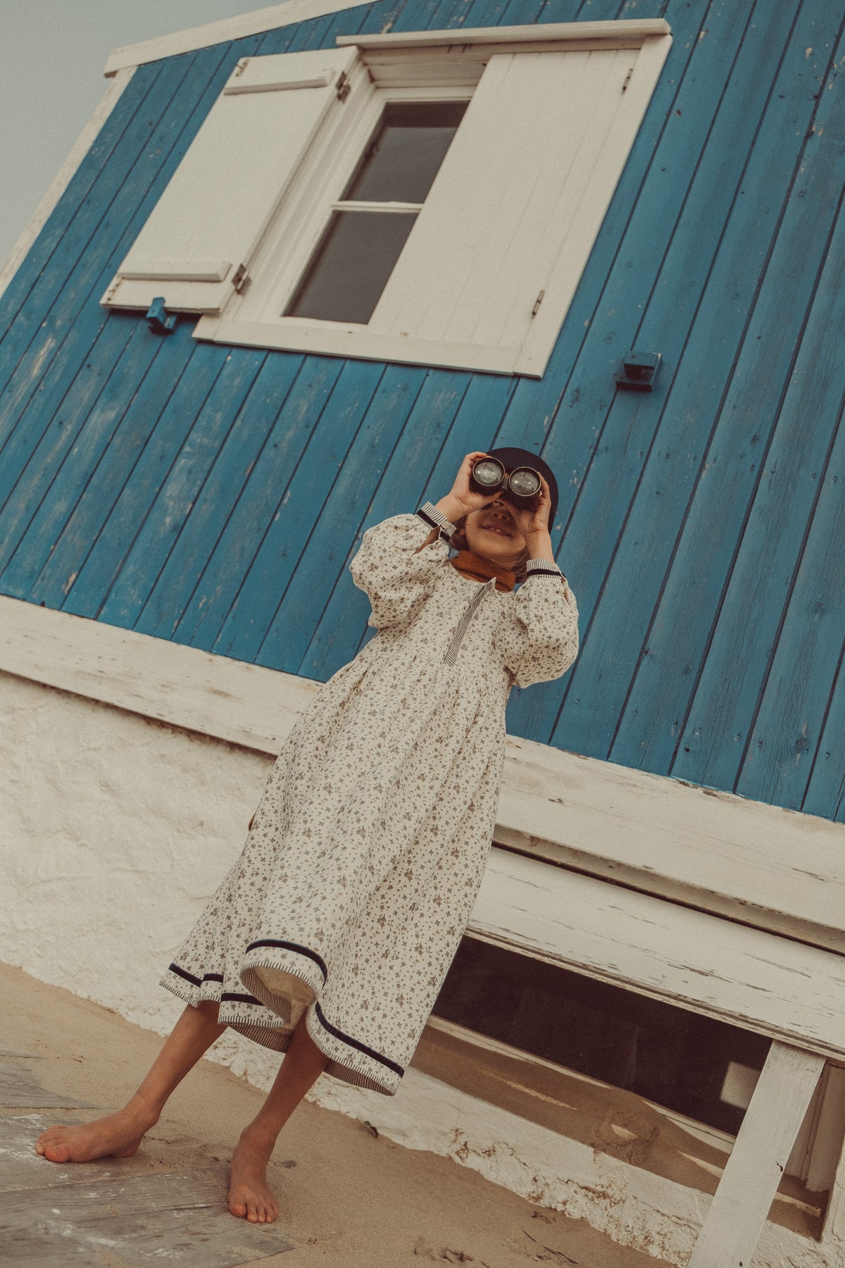 Julieta Maxi Dress Navy Flowers