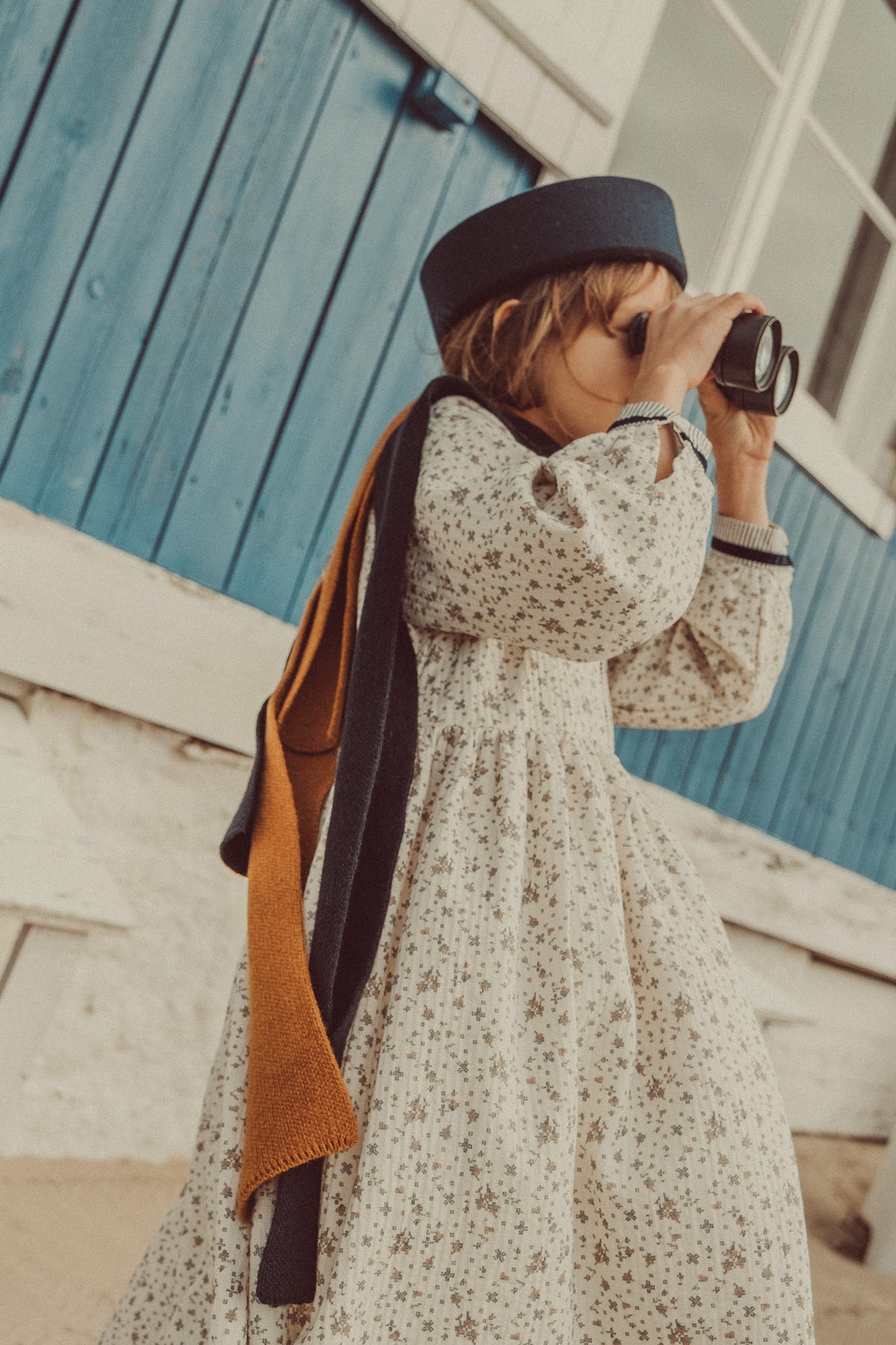 Julieta Maxi Dress Navy Flowers
