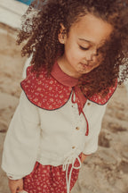 Cloe Fine Wool Cardigan Ecru
