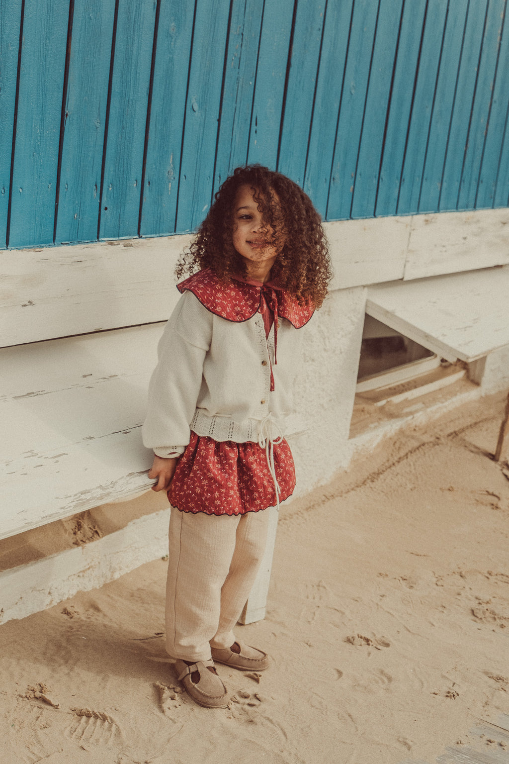Cloe Fine Wool Cardigan Ecru