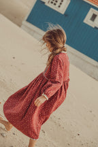 Grace Maxi Dress Granate Flowers