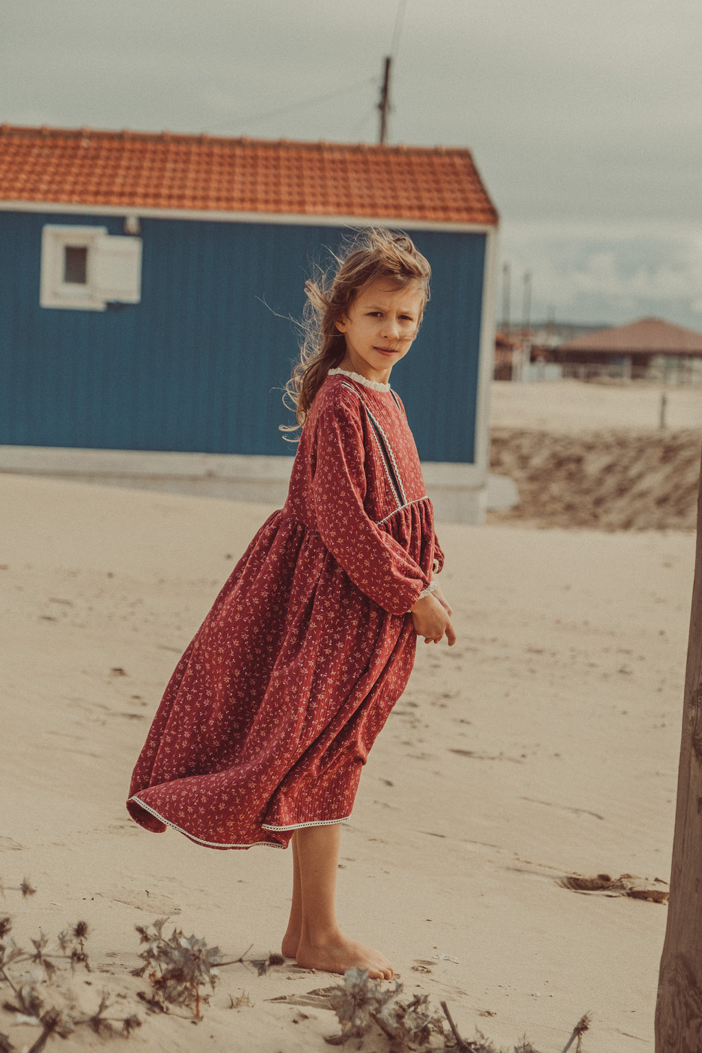 Grace Maxi Dress Granate Flowers