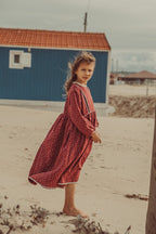 Grace Maxi Dress Granate Flowers