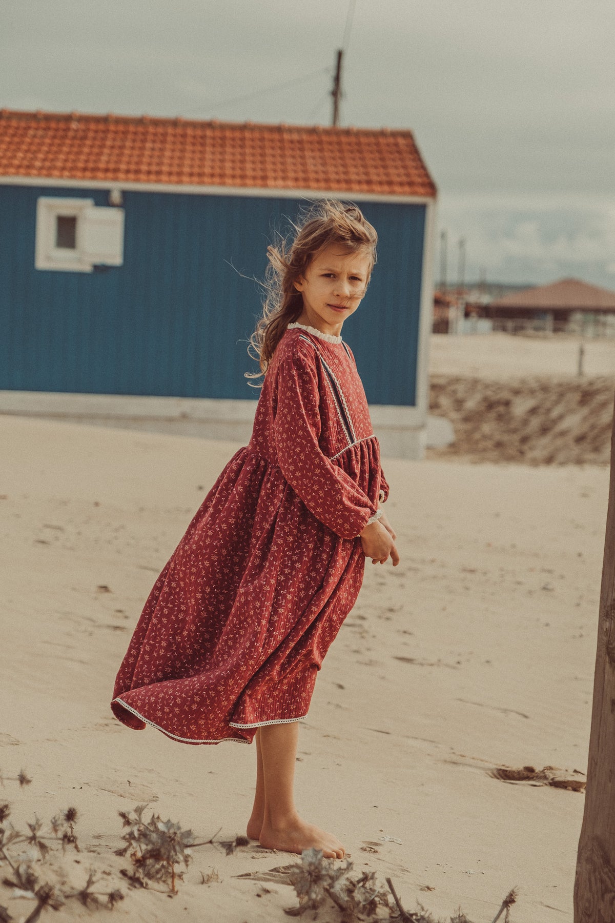 Grace Maxi Dress Granate Flowers
