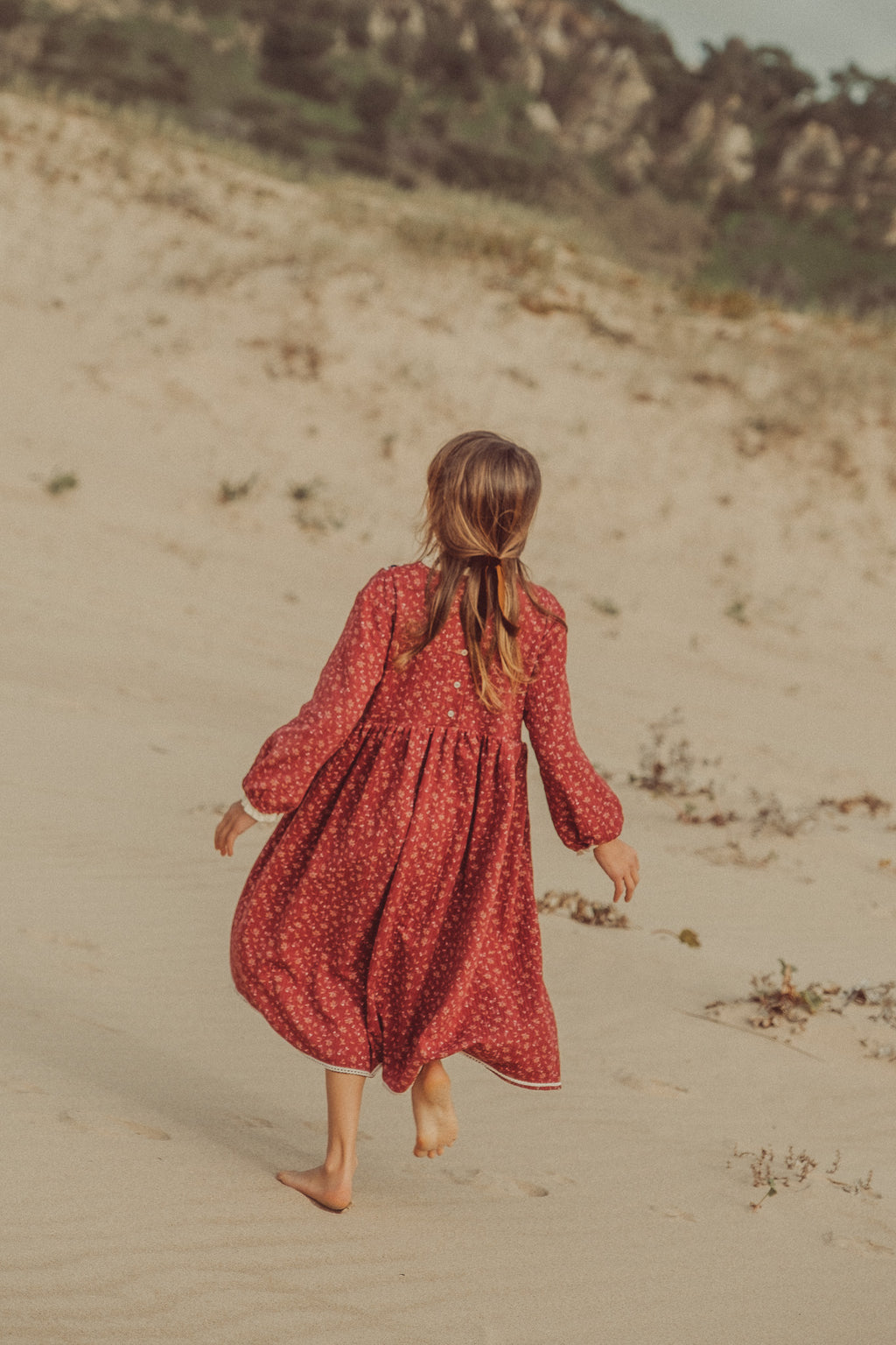 Grace Maxi Dress Granate Flowers