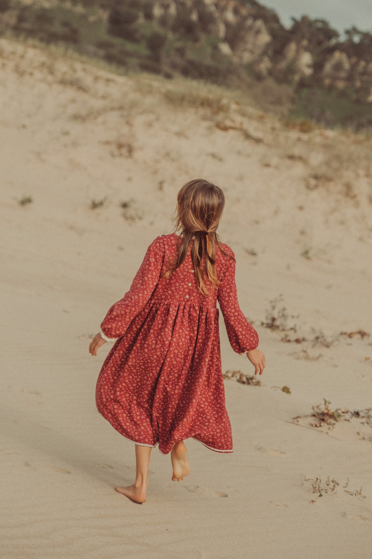 Grace Maxi Dress Granate Flowers