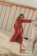 Grace Maxi Dress Granate Flowers