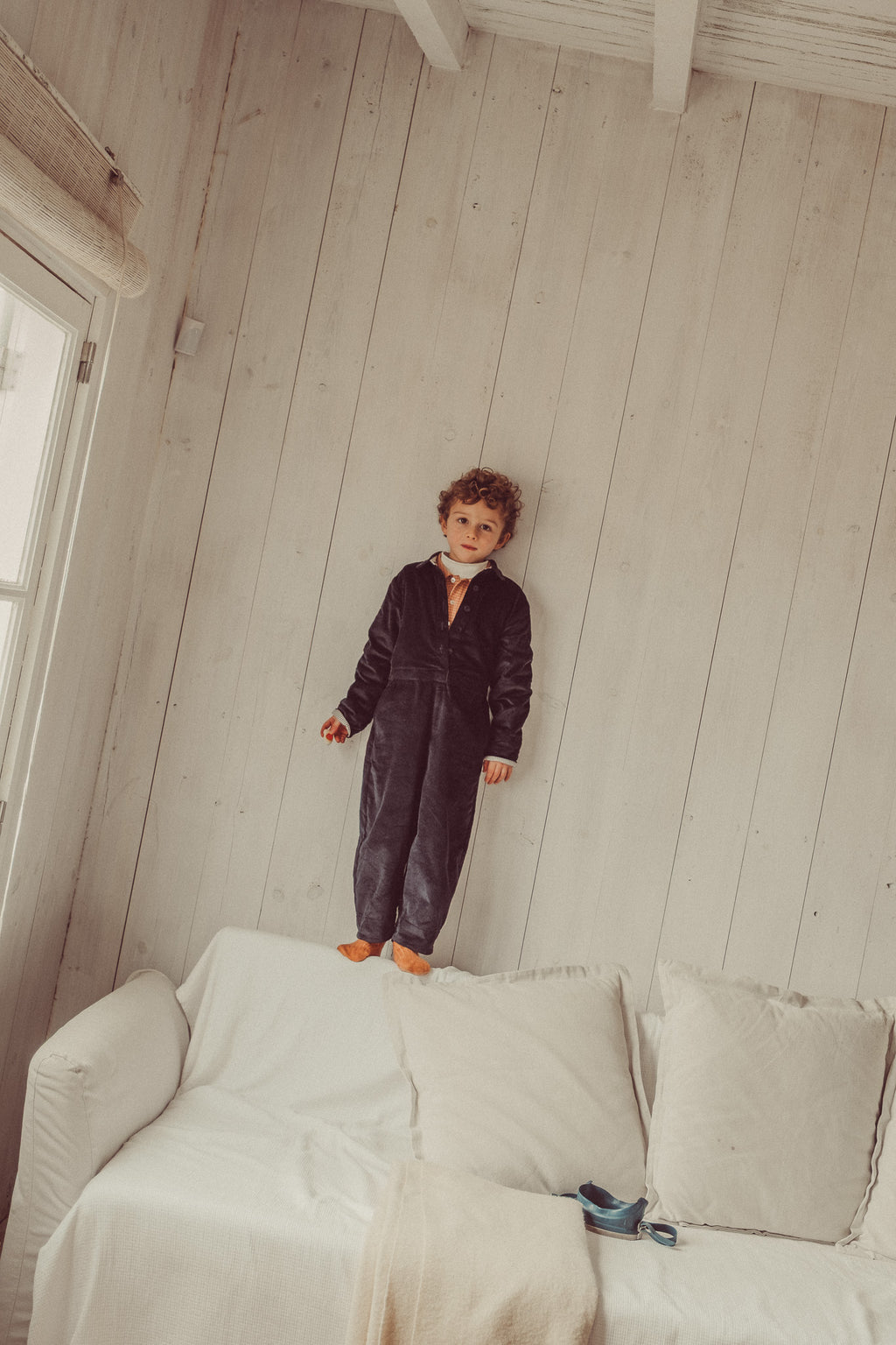 Bento Jumpsuit Navy Corduroy