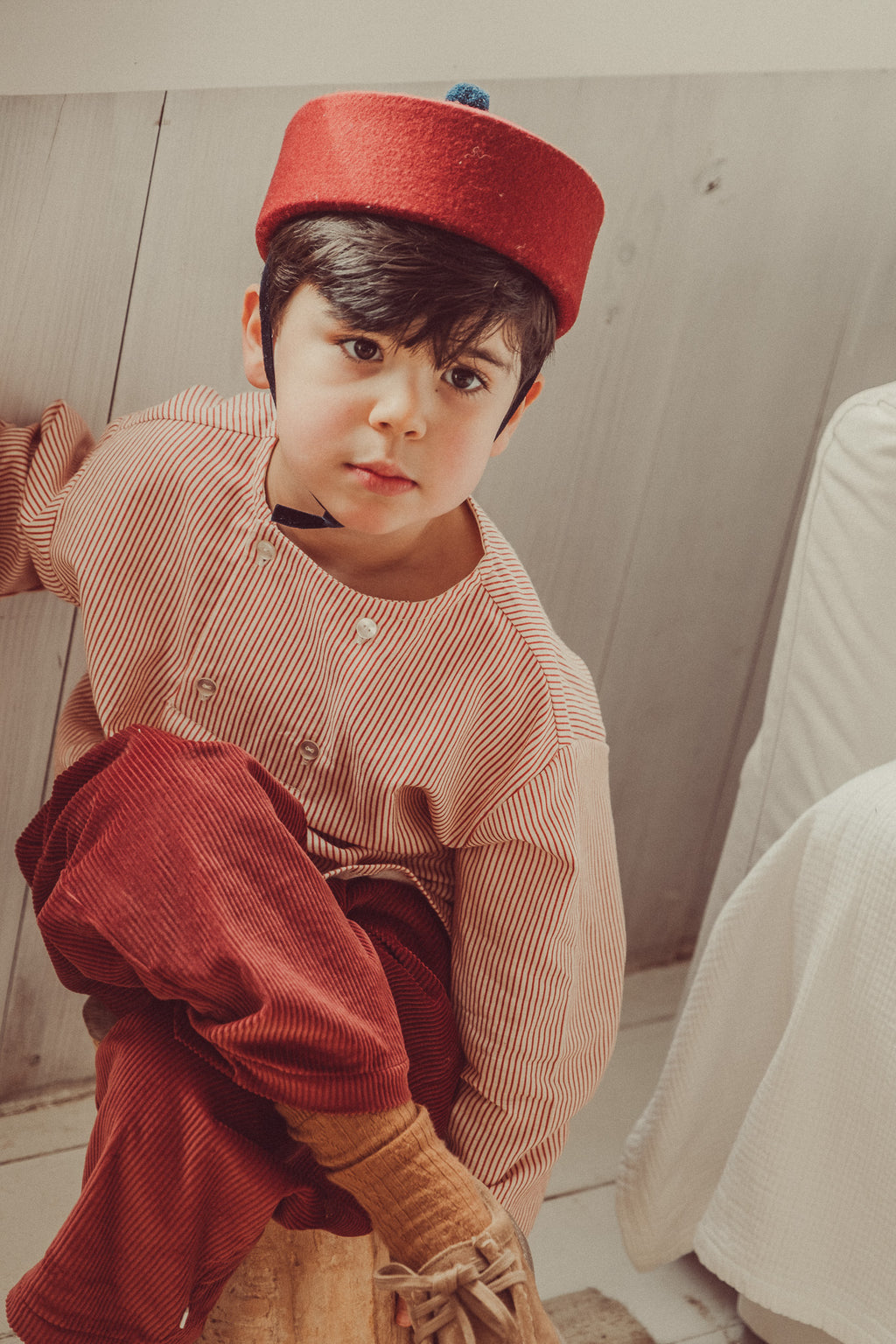 Bernardo Shirt Red Stripes