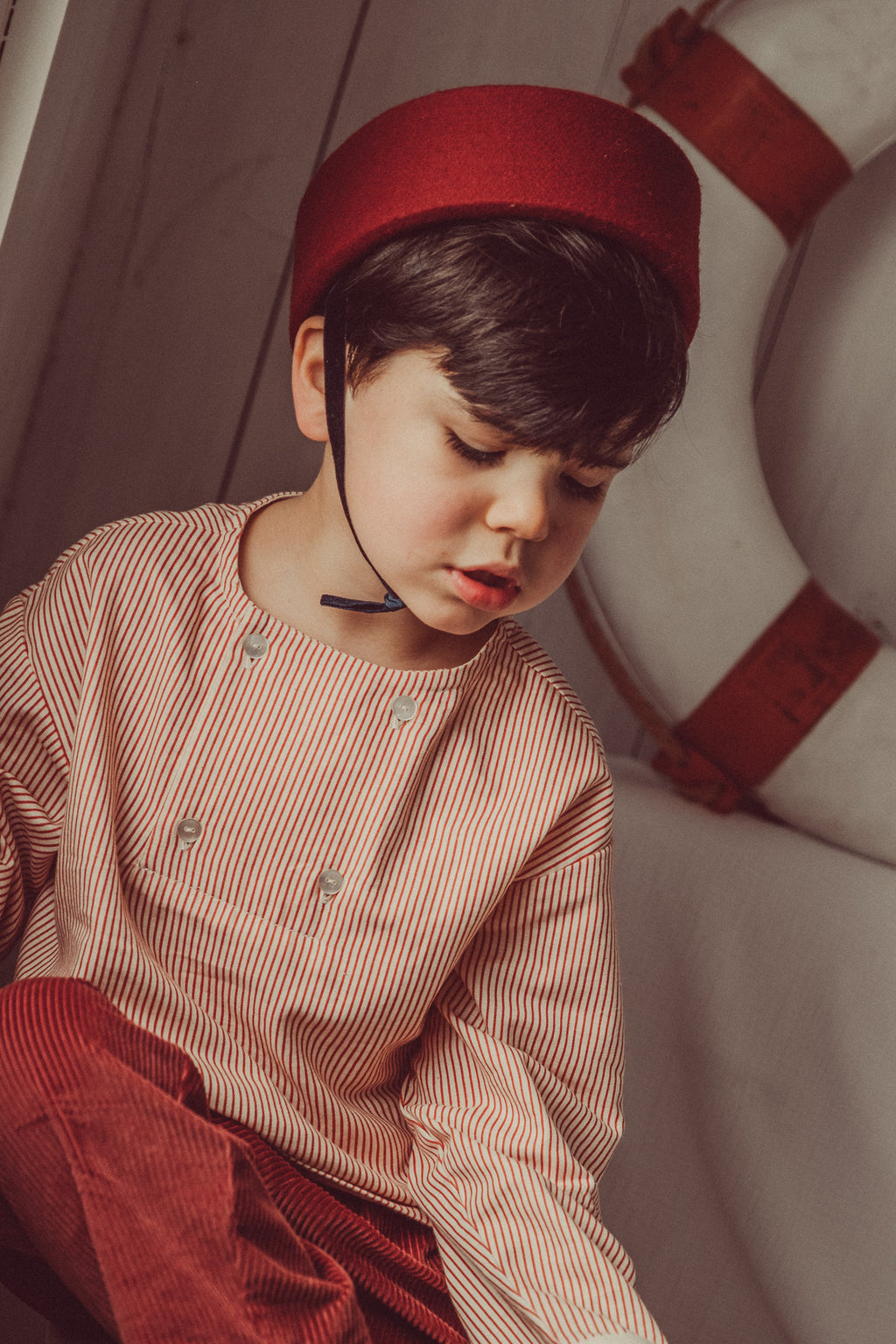 Bernardo Shirt Red Stripes