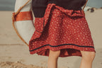 Amália Midi Skirt Granate Flowers