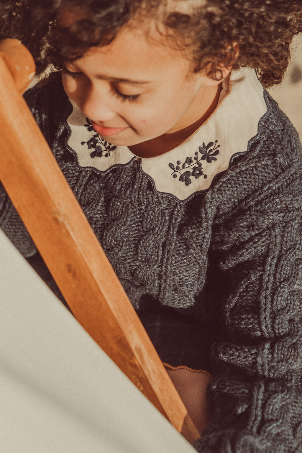 Alba Blouse Amber Checks