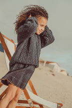 Ju Mini Skirt Navy Tartan