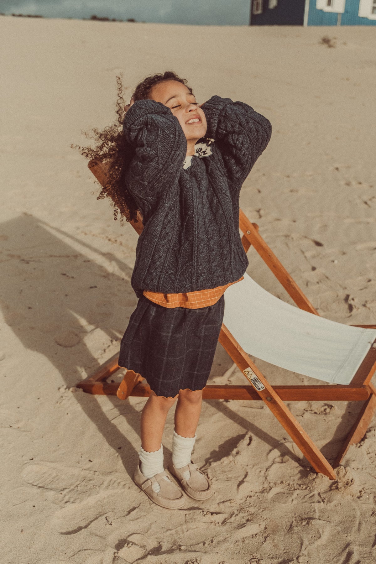 Clara Wool Sweater Graphite Ecru (Special Edition)