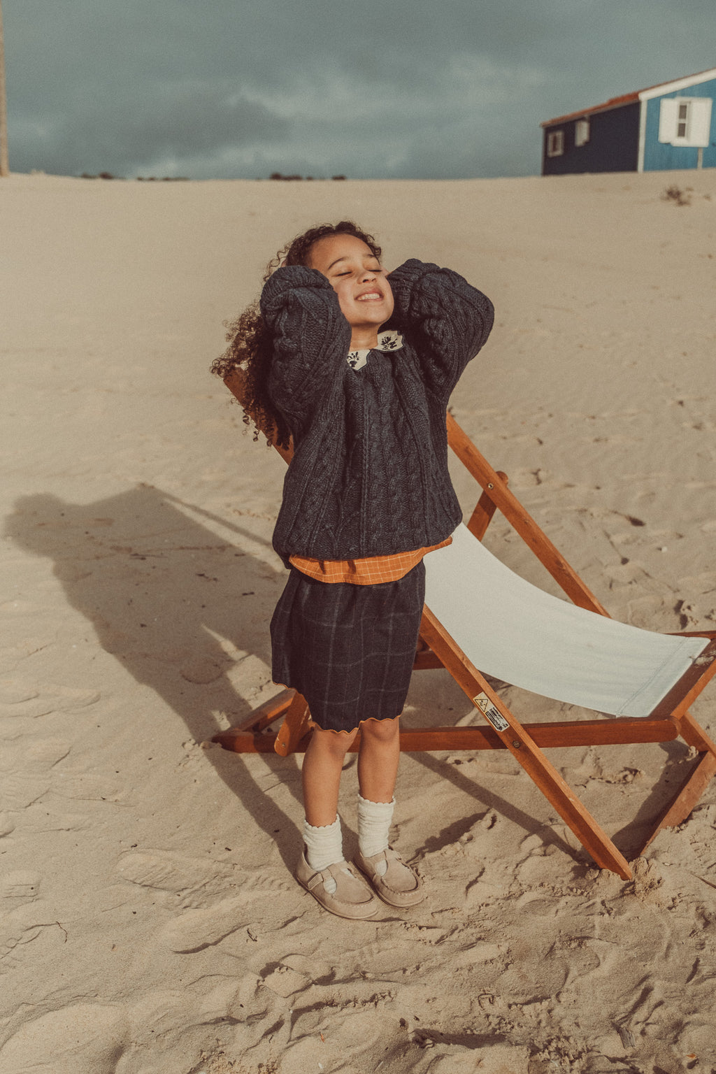 Clara Wool Sweater Graphite Ecru (Special Edition)