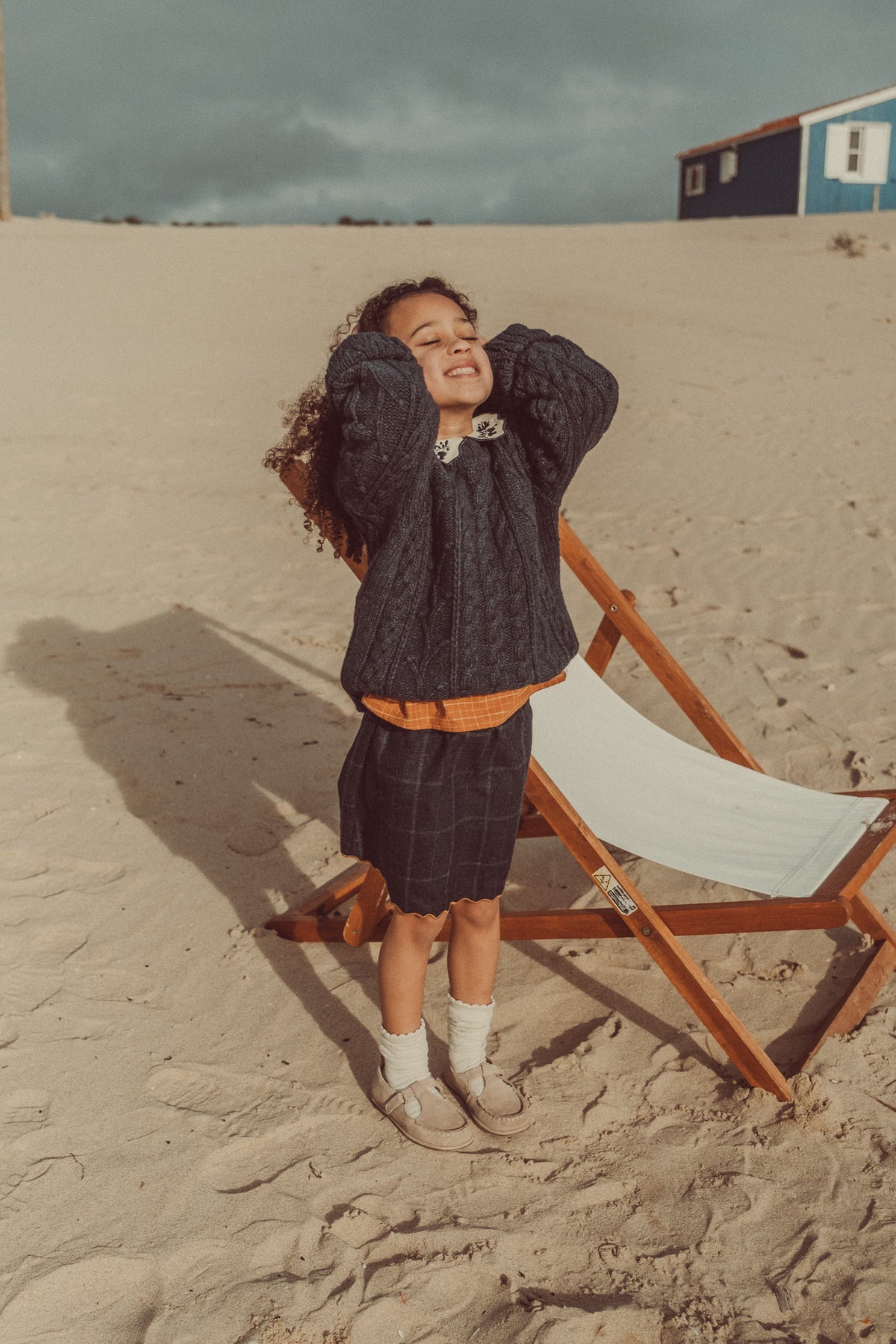 Clara Wool Sweater Graphite Ecru (Special Edition)