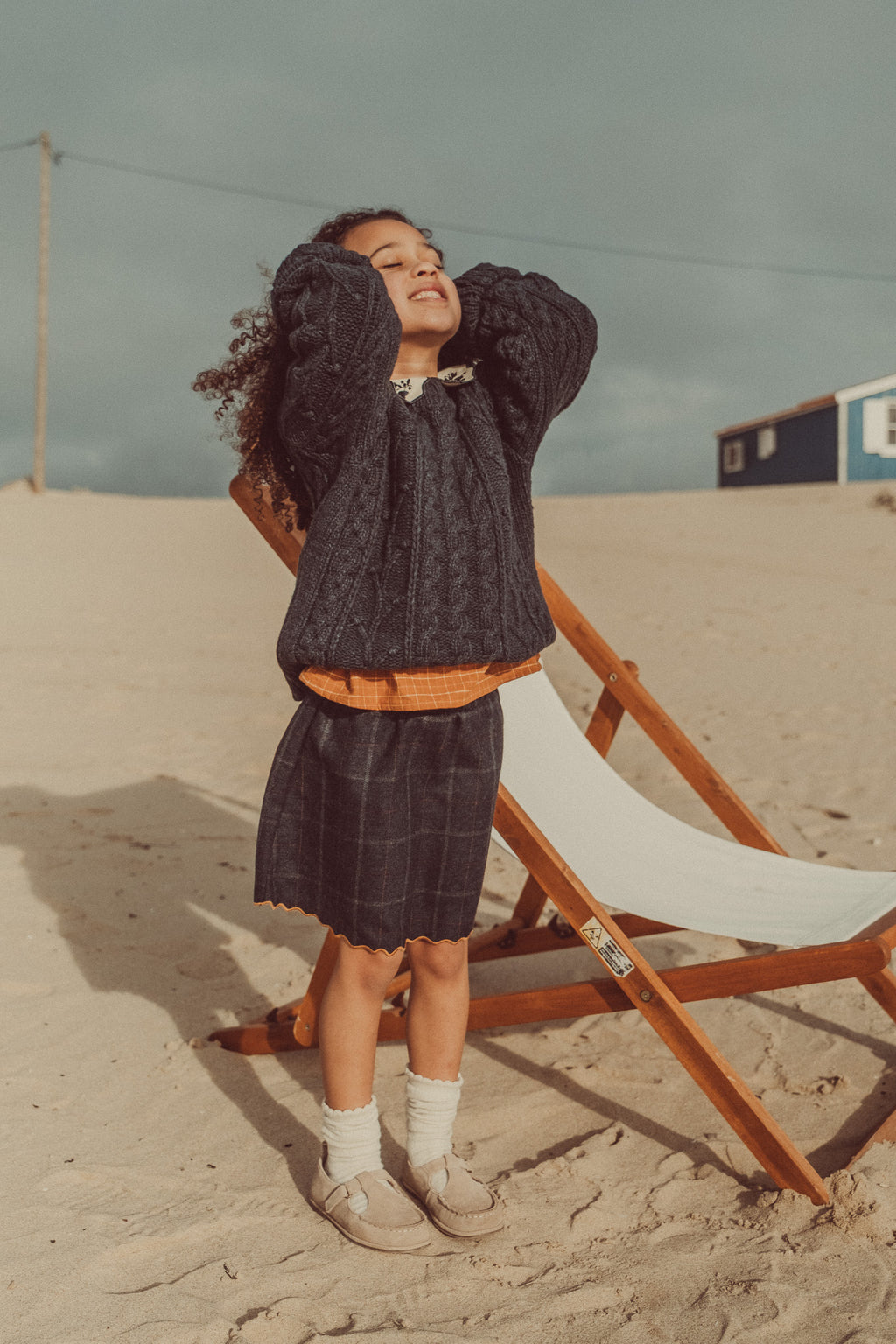 Clara Wool Sweater Graphite Ecru (Special Edition)