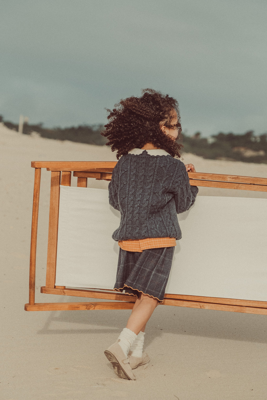 Clara Wool Sweater Graphite Ecru (Special Edition)