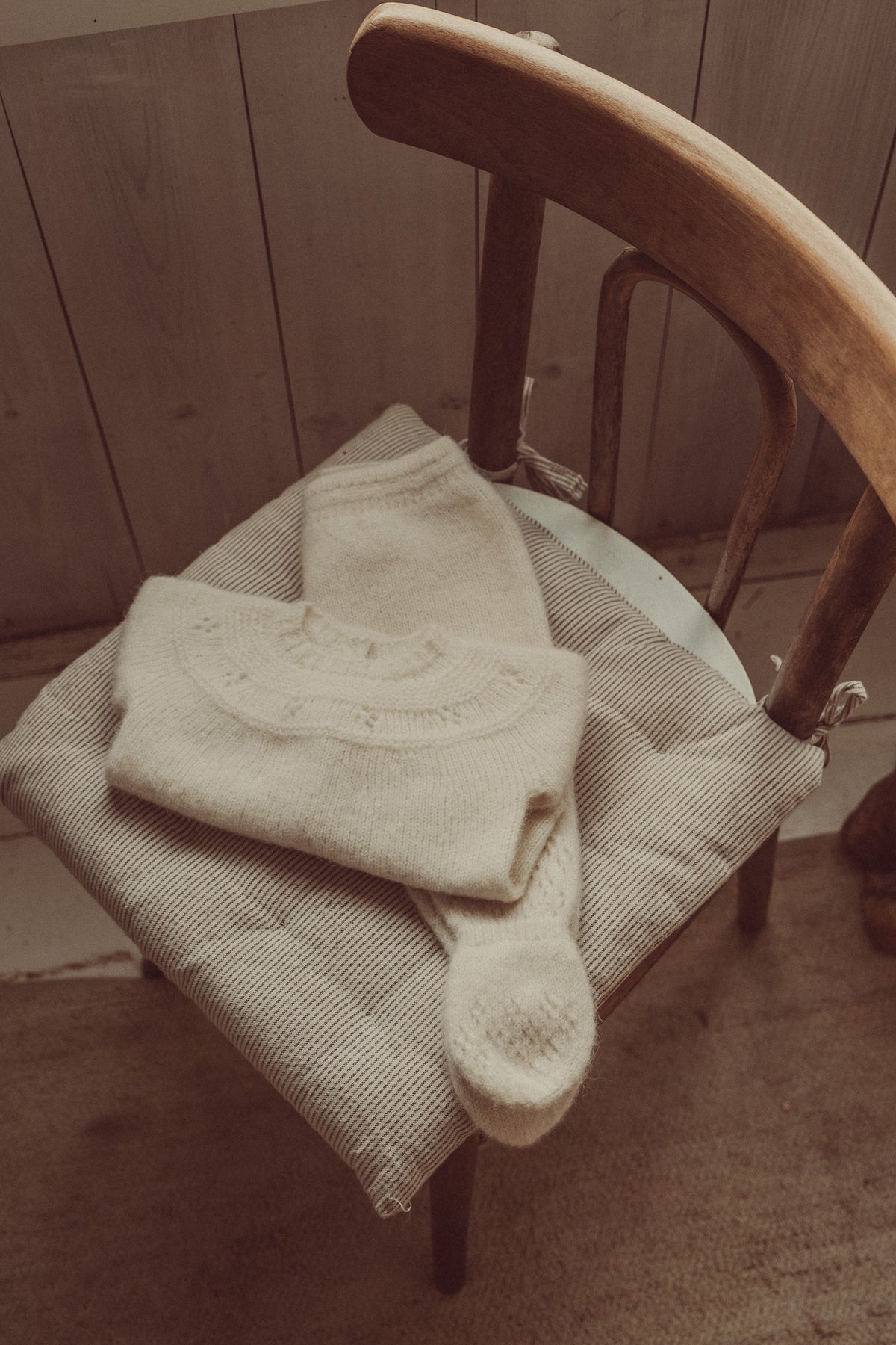 Aurora Baby Sweater Ecru